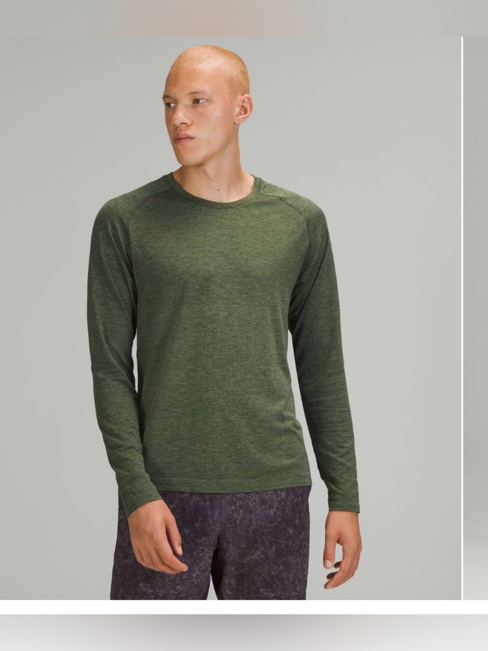 Lululemon Metal Vent Tech Long Sleeve Shirt Green , size M